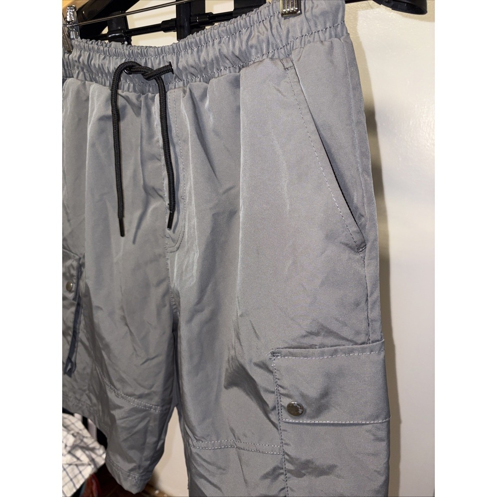 Southpole Men's Quick Dry Water Resistant Cargo Shorts, Moisture Wick, Gray XL - Picture 4 of 8